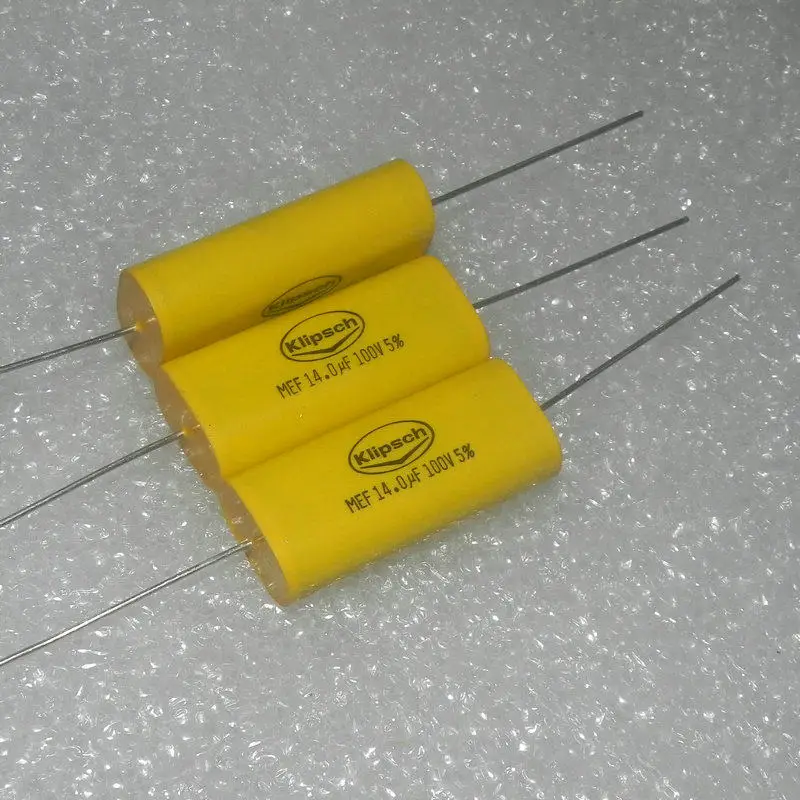 

5 шт./лот KLIPSCH 100 В 15 мкФ 20 мкФ 24 мкФ 14 мкФ тяжелый бас МА кроссовер осевой пленочный конденсатор