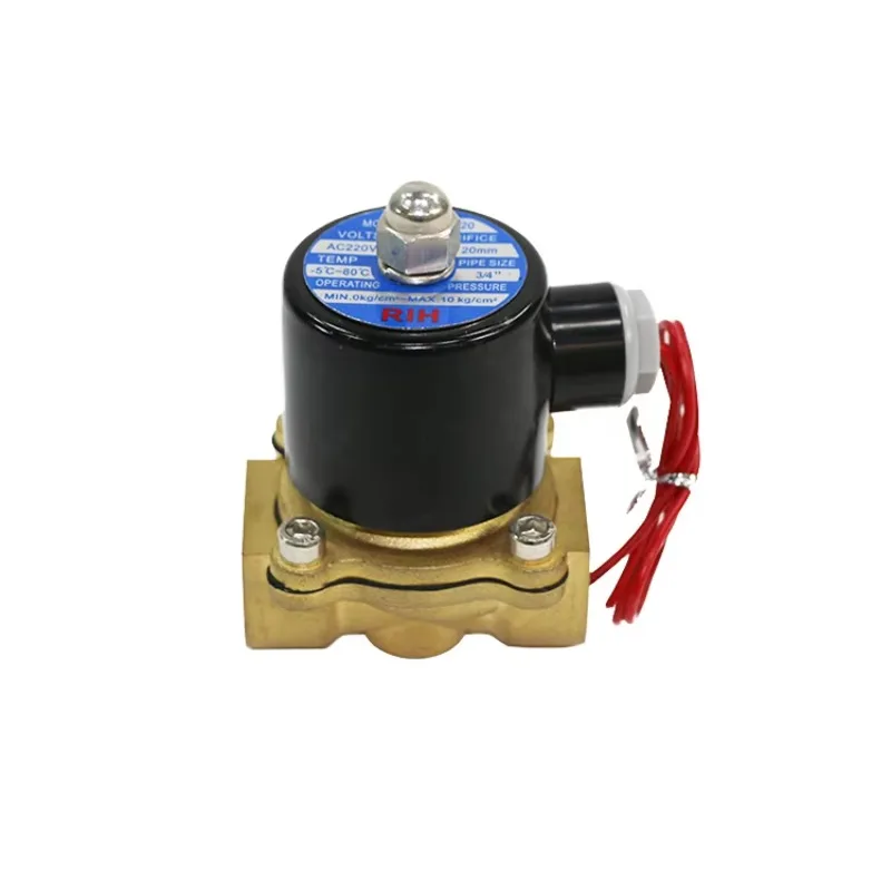 Elettrovalvola a sfera in ottone da 1 pollice ad alta temperatura, struttura a sfera, acqua pneumatica personalizzabile OEM, capacità di pressione di 10 chilogrammi