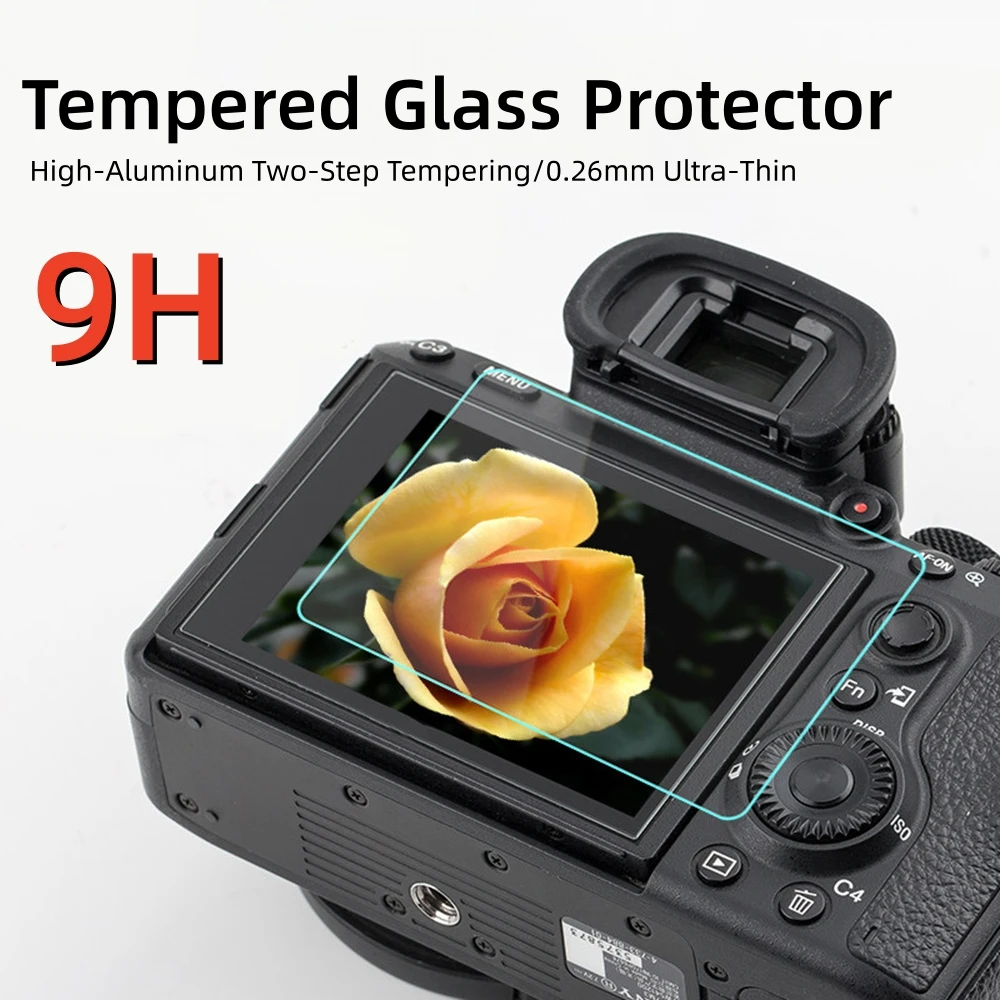 Camera Tempered Glass Screen Protector Protective Film for Sony A7C II A7 IV V A7R V A6400 ZV‑E10 II RX100 VII A7M4 Accessories