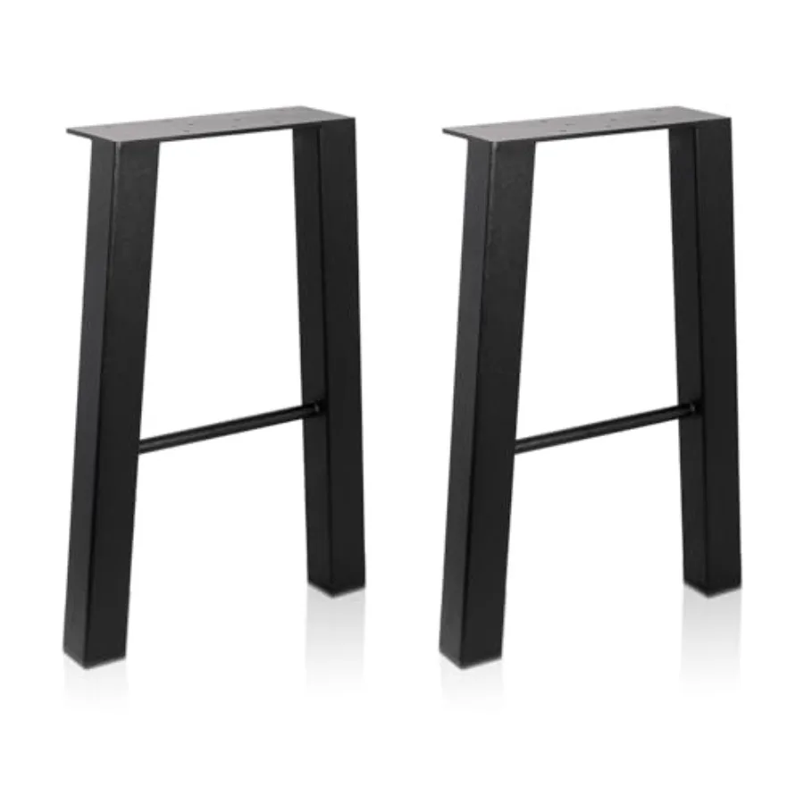 

16 Inch Bench Legs Metal Table Leg Industry Coffee Table Legs Desk Legs DIY Furniture Legs Set of 2 Black