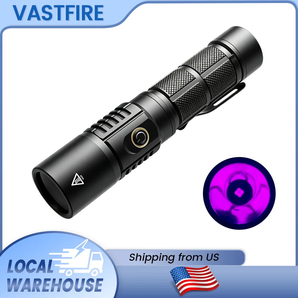 

30W 365nm UV Flashlight USB Rechargeable Blacklight Curing Cat Tinea Pet Urine Stain Marker Leakage Ore Money Scorpion Light