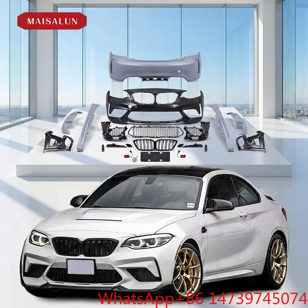 M2C‑Look Conversion Body Kit 2‑Series F22 F23 2014‑2021 Front Rear Bumper Auto Mod AccessoriesCar Partsold‑to‑new Upgrade