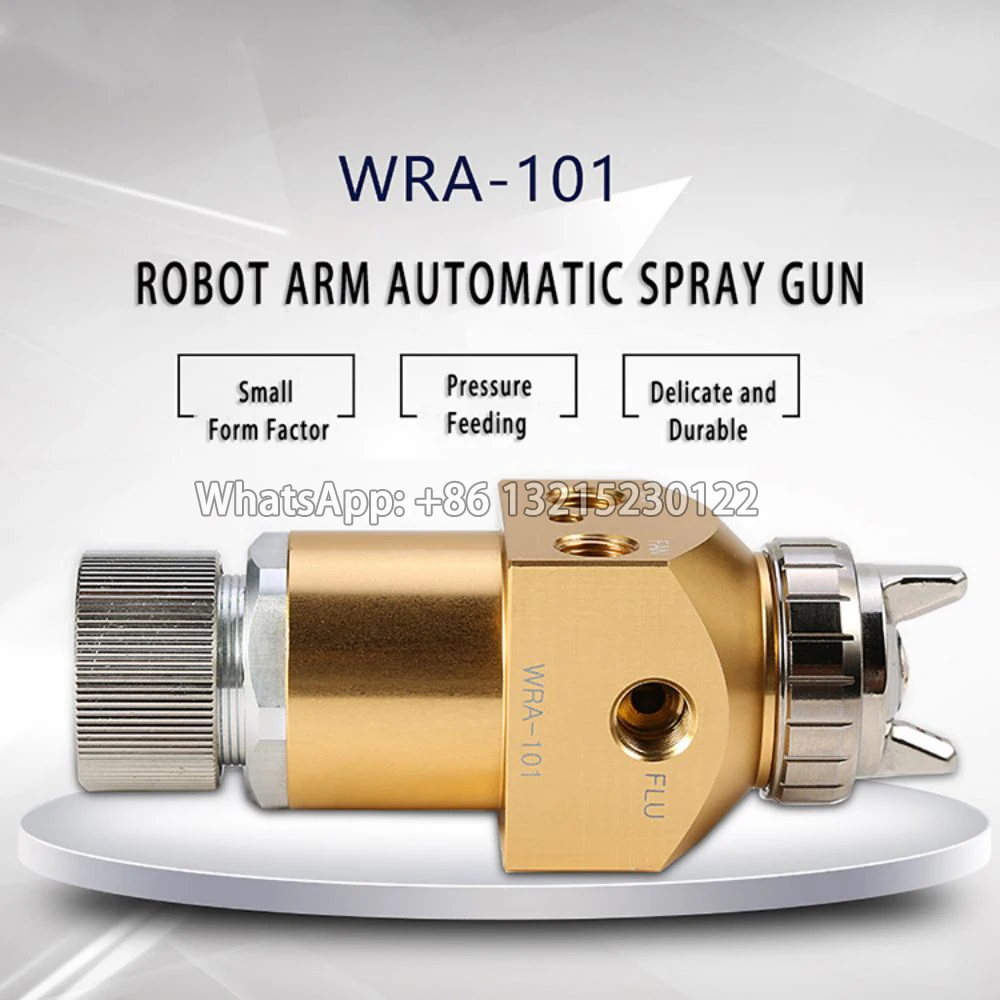 Compact Type Pneumatic Automatic Spray Gun WRA-101 Auto Paint Spray Gun For Robot Machine