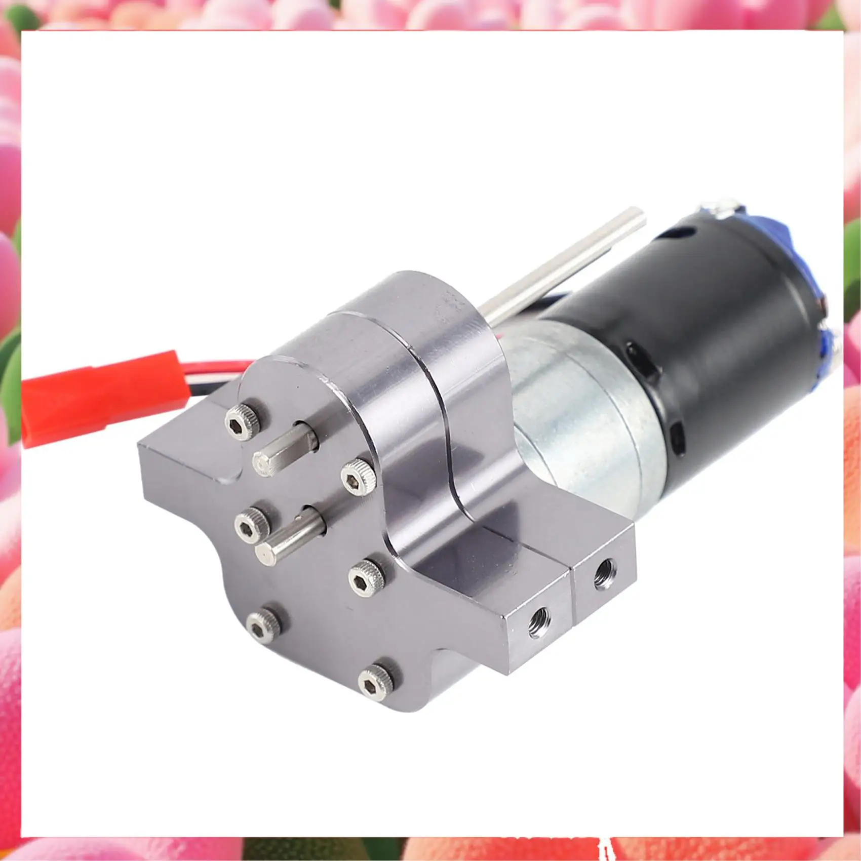 

2X 370 Brushed Motor+Alloy Heat Sink Gear Box Set With Steel Gears For WPL Henglong C14 C24 B14 B24 B16 B36 4X4 6X6-ABJU