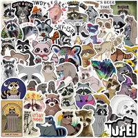 10/30/50/100pcs Cute Animal Procyon Lotor Graffiti Stickers Decal Kids Toy Laptop Motorcycle Diary Scrapbook Waterproof Sticker