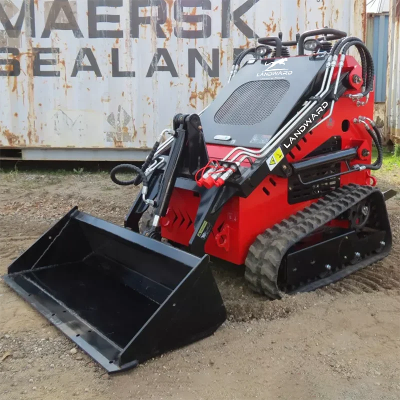 

Fast Delivery Small Hydraulic Crawler Loader Euro 5 Mini Skid Steer Loader Hot Selling Four-Wheel Drive Micro Loader Customized