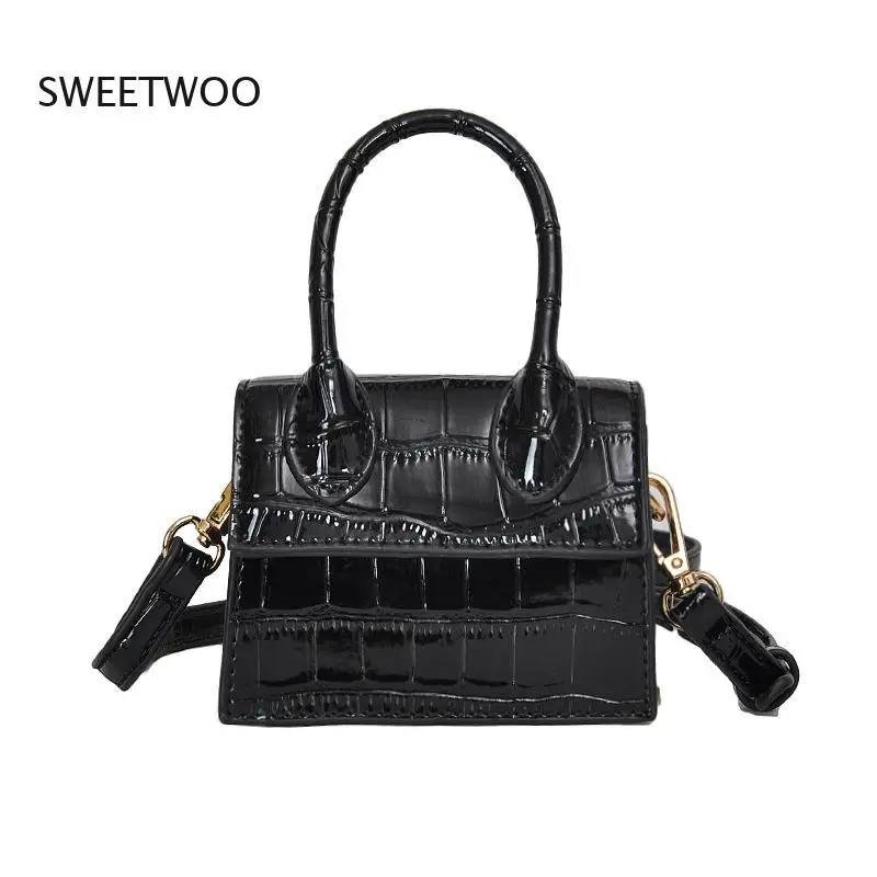 2021 Spring Crocodile Pattern Crossbody Bag Mini PU Leather Flap Women\'s Shoulder Bags Fashion Clutch Bag Outdoor Handbags Girls