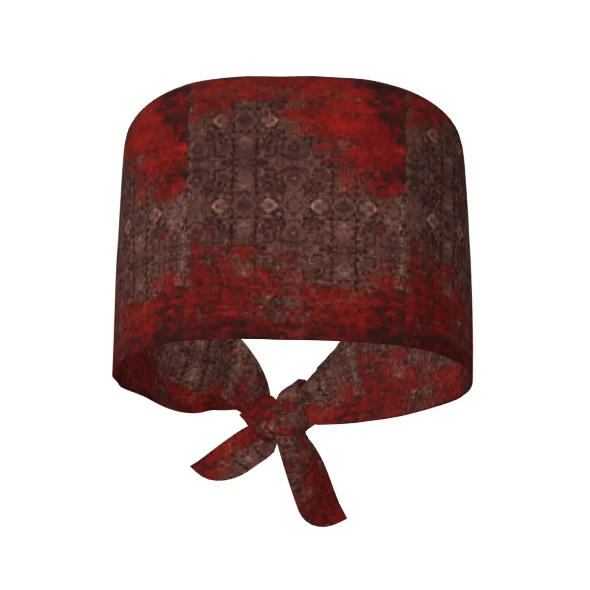 Rote Vintage Orientalische Traditionelle Marokkanische Kunst-Arbeitsmütze, Verstellbare OP-Haube für Ärzte und Zahnärzte