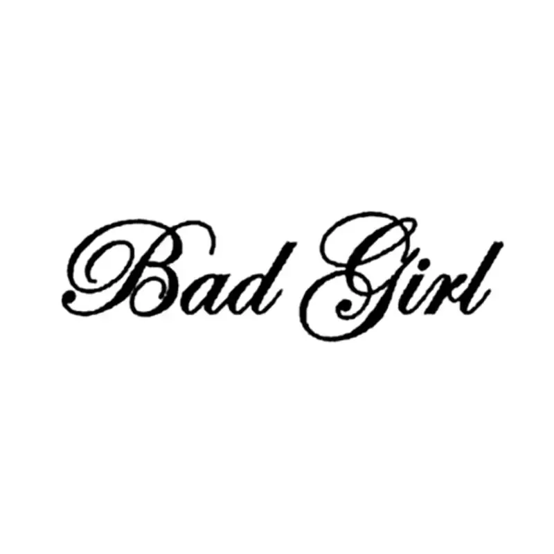 Fashion Bad Girl Vinyl Car Window Sticker Decal Black Silver Motorcycle Accessories 18cm*5.3cm