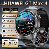 2025 New Watch 4 GT Max Smart Watch Men 1.53-inch Sports Fitness Tracker Bluetooth Call Heart Rate Health Monitoring Smartwatch