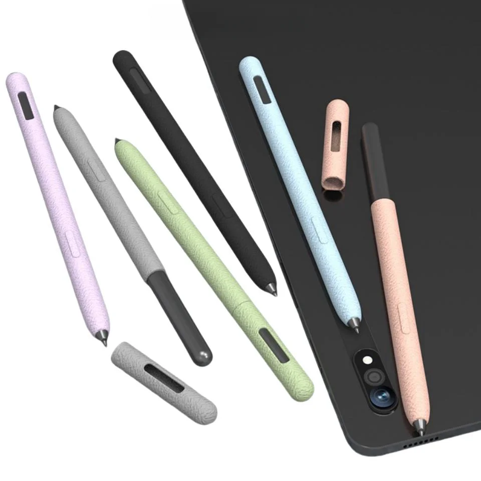 Pen Case for Samsung Galaxy Tab S10 Ultra S9 S8 S7 FE S6 Lite Tablet Stylus Protective Cover Soft Silicone Shockproof Non-slip