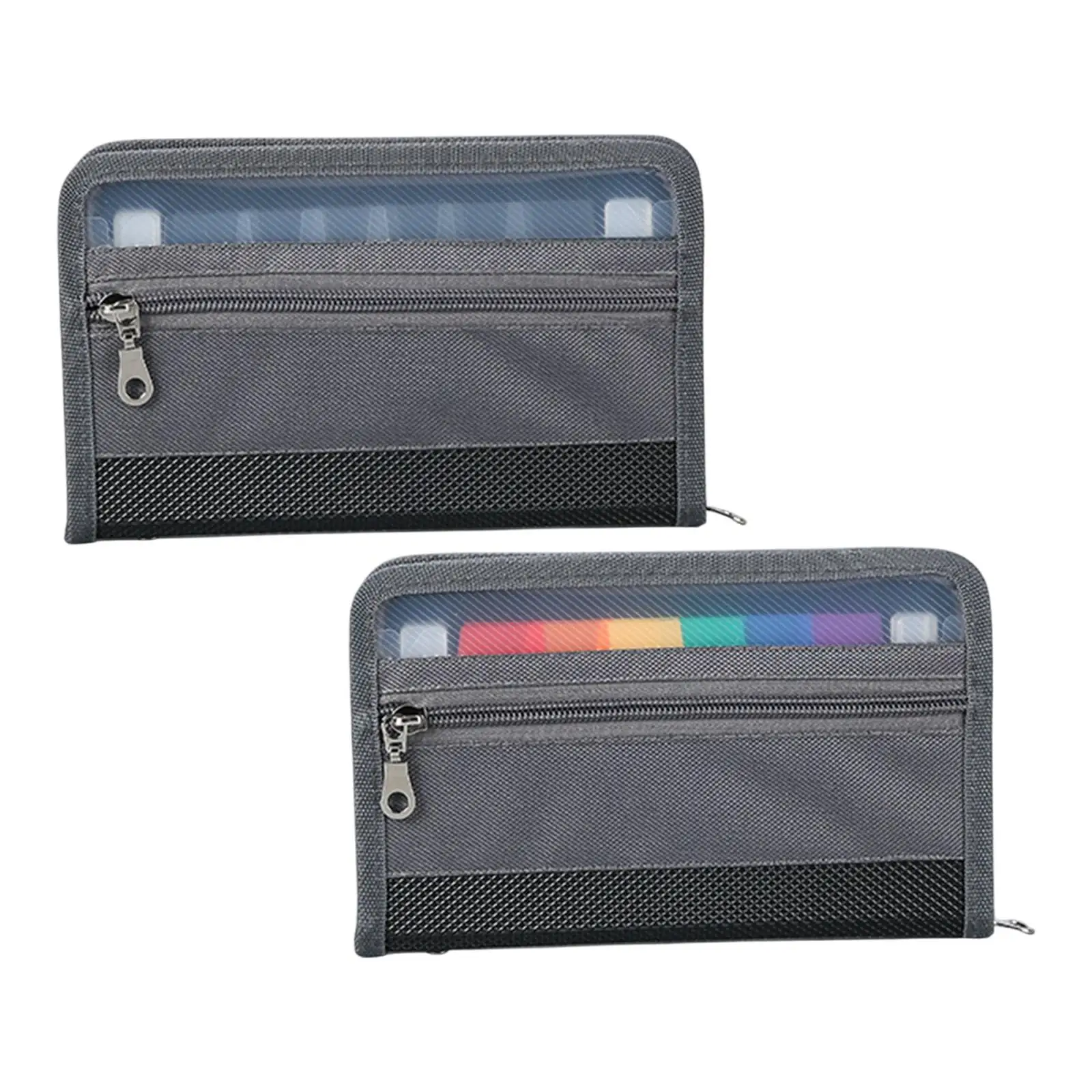 File Organizer Office Document Bag with Safe Zipper A4 Accordion File Holder for Business Trips