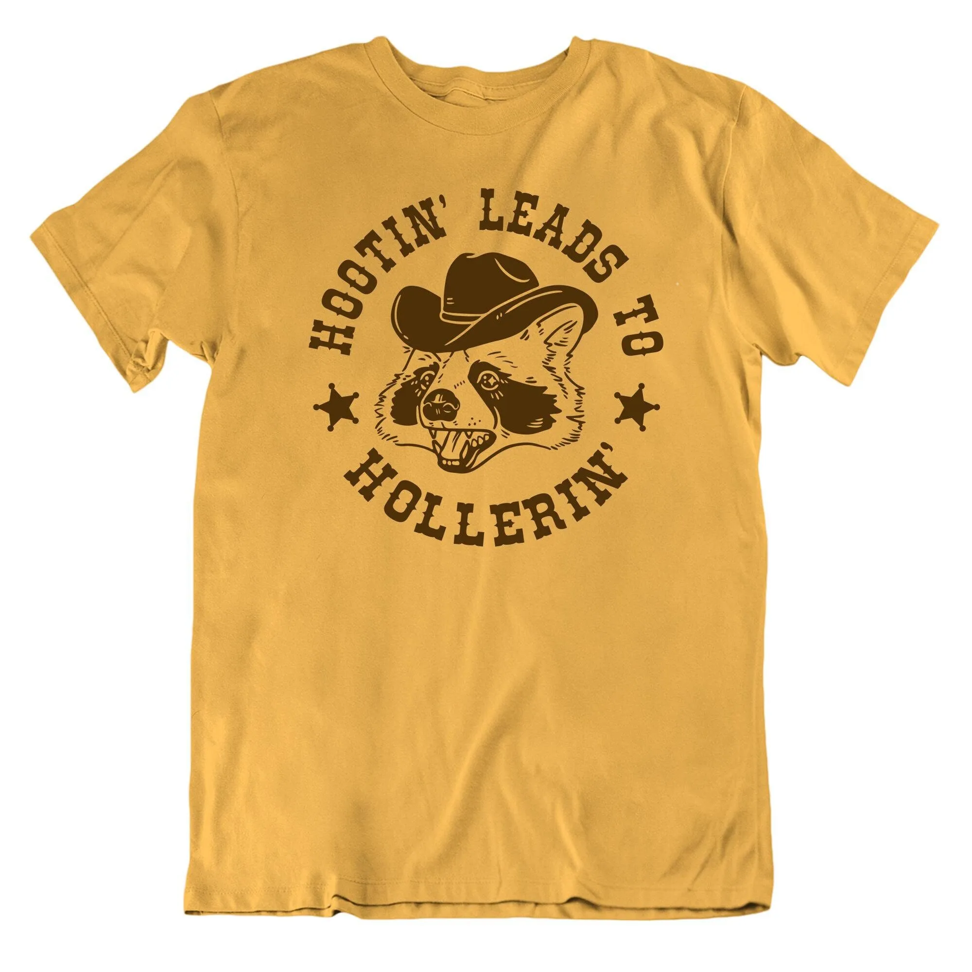 Hootin Leads To Hollerin T Shirt Funny Mens s Novelty Weird