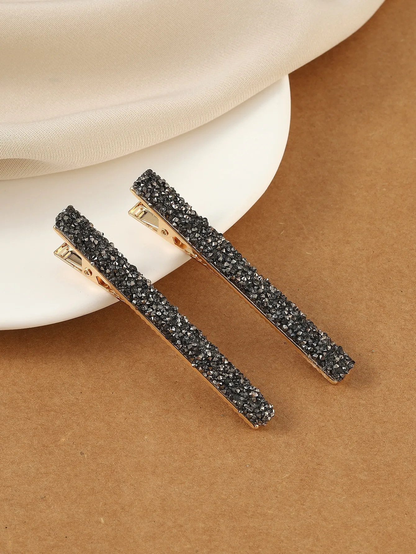

Royal 2pcs Rhinestone Decor Alligator Hair Clip, Hair Accessories, Hair Barrettes Hair Clips Claw Clips Hair Claws, Head Accessories, Hairpin,Summer,Holiday,Travel,Festival,Party