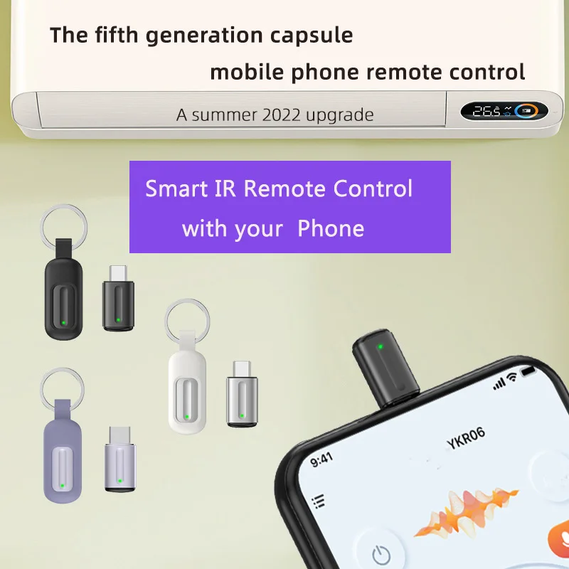 General Remote Control Mobile Infrared Transmitter Air Conditioner TV Remote Control Type C IR Blasters Adapter for smartphone