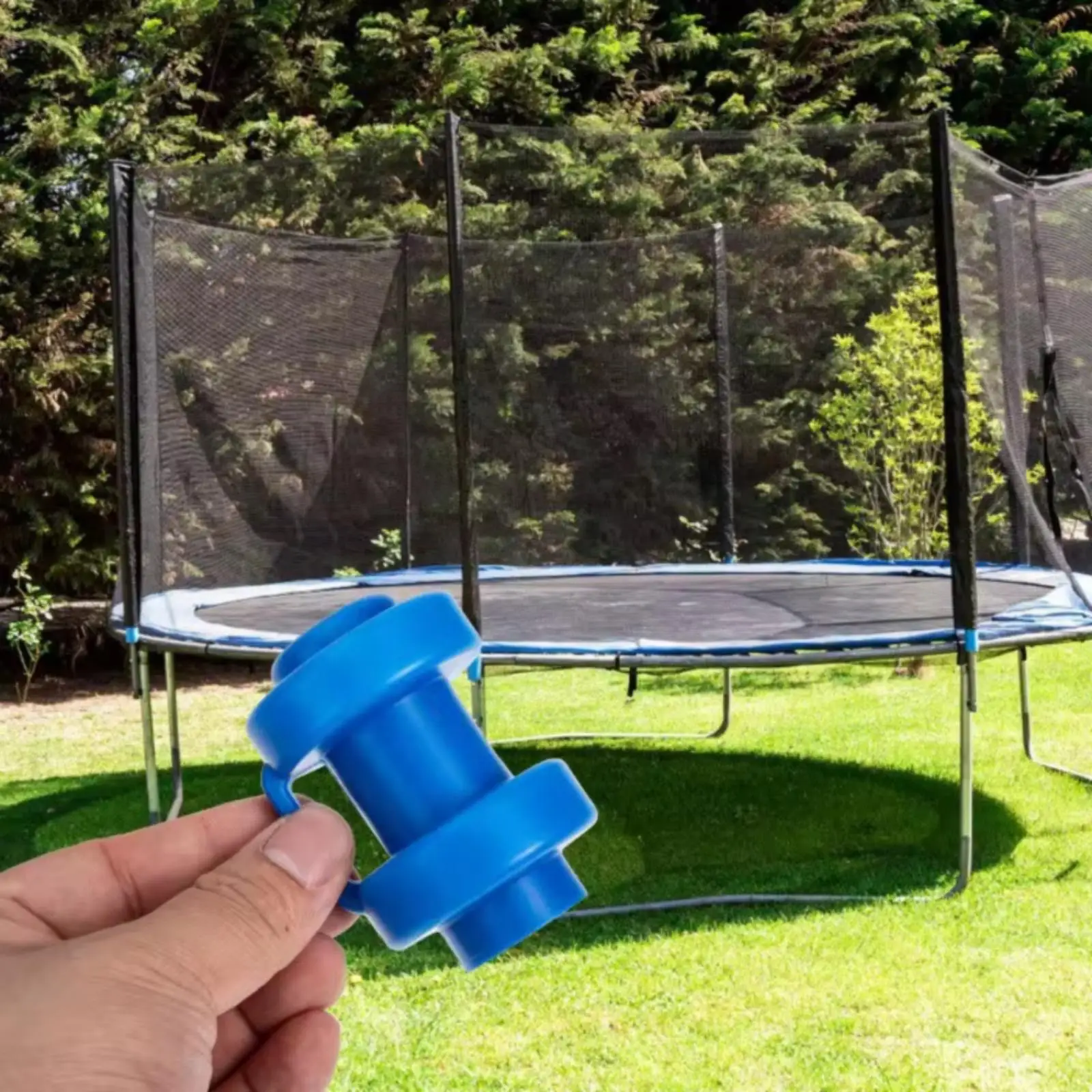 2-6pack 12 Pieces rebounder Enclosure Pole Cap Central Tube rebounder Net Pole