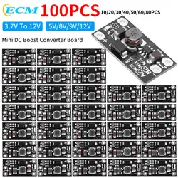 100PCS-1 3.7V To 12V Mini DC Boost Converter Board Output 5V/8V/9V/12V DC Step Up Module Lith-Battery Boost Voltage Boost Module