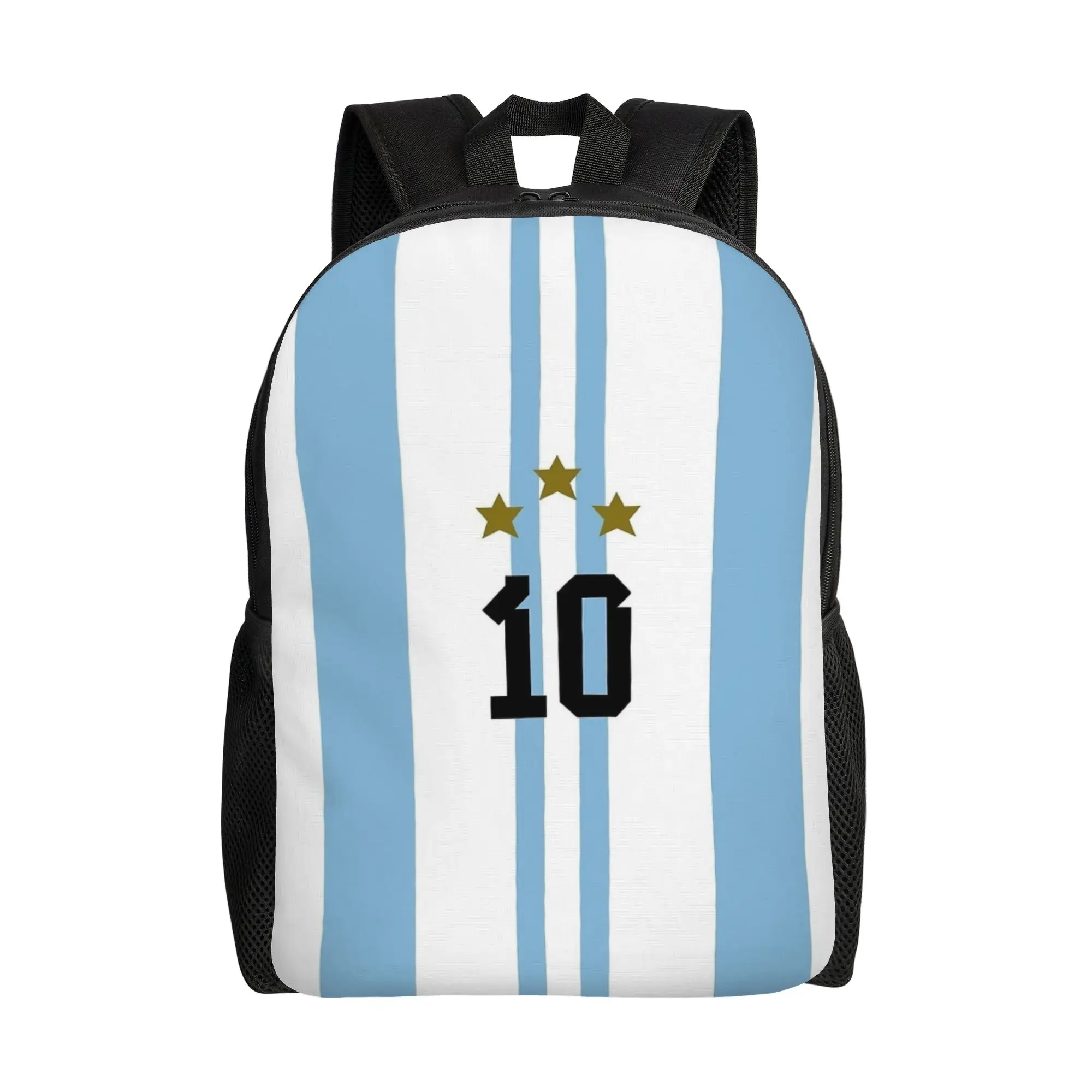 

Argentina Messis 10 Football Backpack for Men Women Casual High School Business Daypack Laptop Shoulder Bag Durable