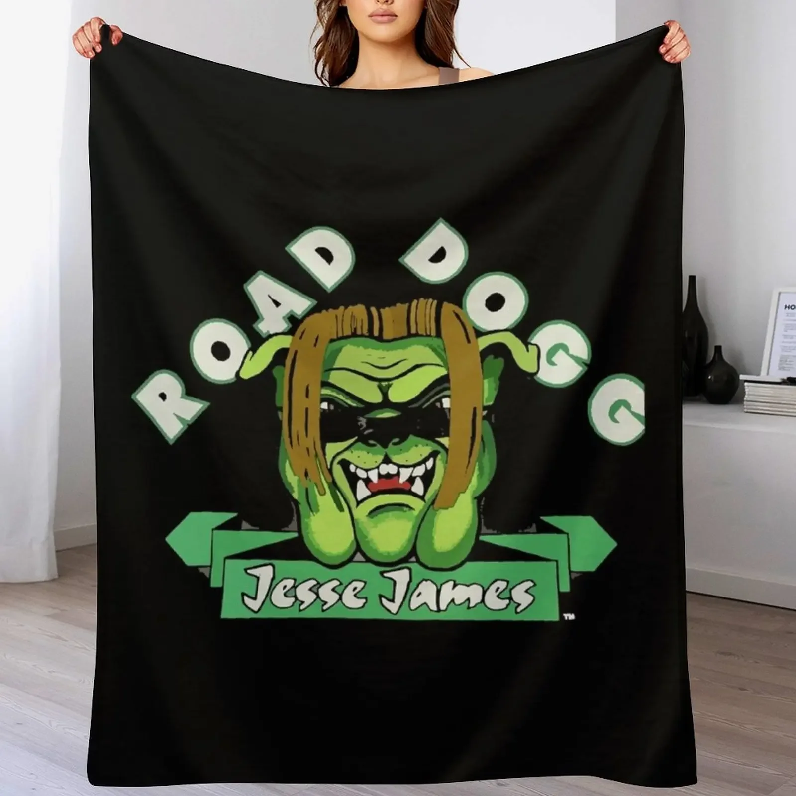 

Road Dogg DX Jesse James Throw Blanket Cozy Warm Blanket for Bed Room Decor