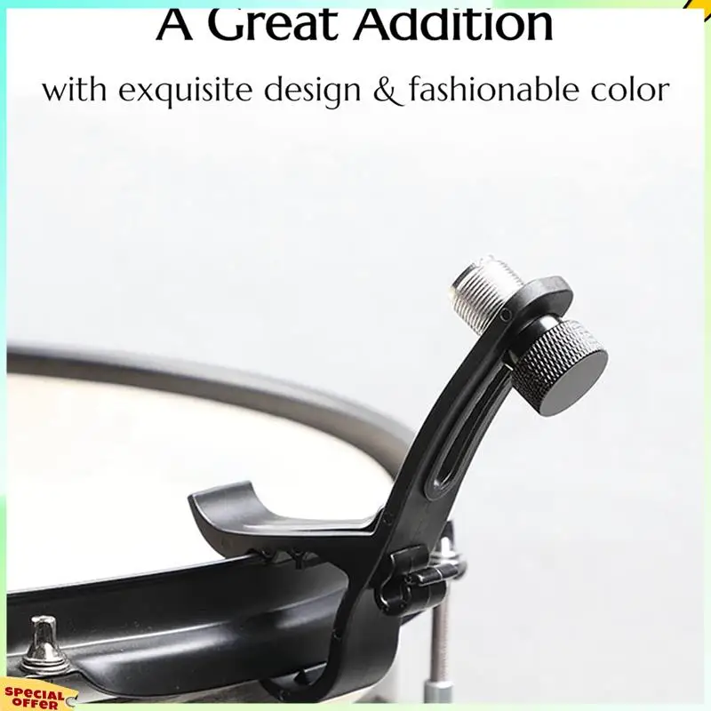 

TURE Shockproof Drum Mic Clip 8Pcs, Adjustable Drum Mic Kit & Microphone Holder For Mic Stand, Universal Microphone Clamp