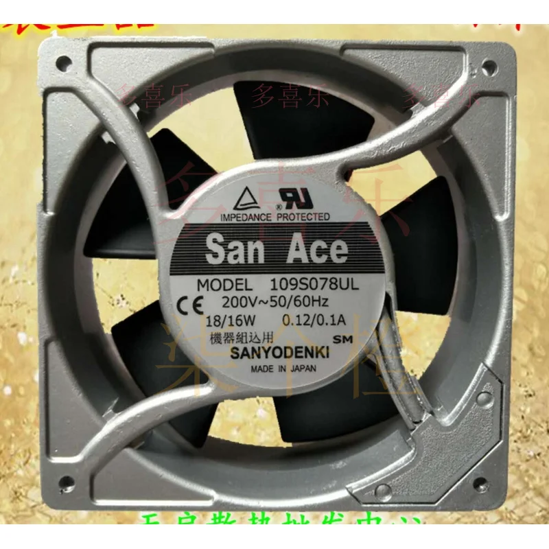 

ZMZM for Sanyo 109S072UL/008UL/025UL/078UL/478UL 220V small axial fan 12038 cooling fan