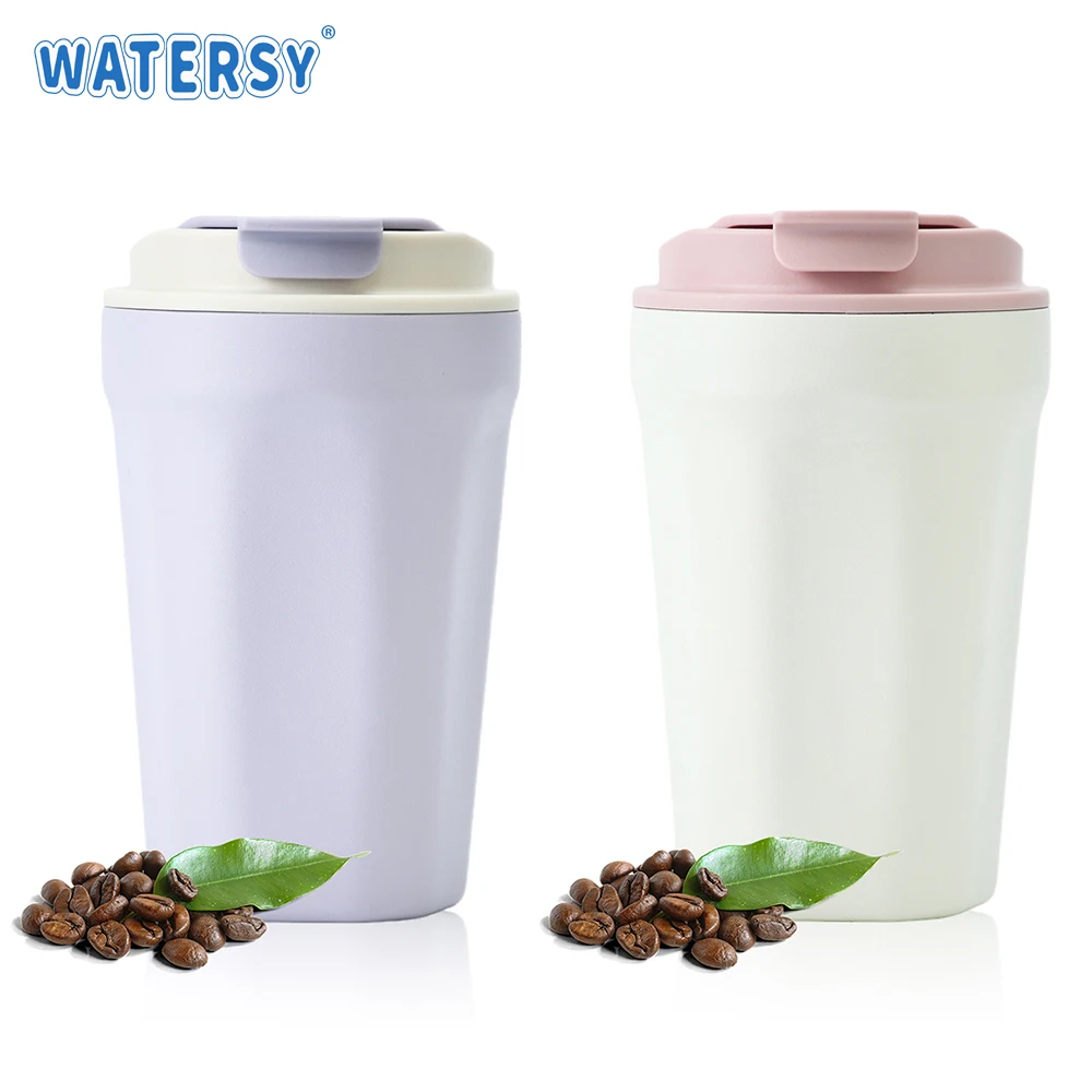 380 ml Edelstahl Kaffee Thermobecher Doppel 304 Isolierflaschen Büro Zuhause für heiße und kalte isolierte Flasche Auto Reisebecher