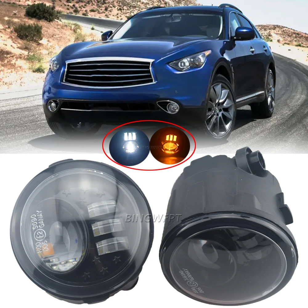 

Car Front Bumber Fog Light For Infiniti FX FX35 FX37 FX45 FX50 FX30D 2006-2015 For Nissan Note Quest Cube Murano Z51 2006-2015