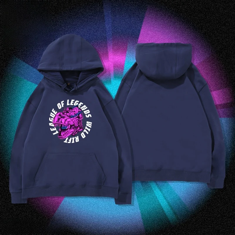 

Флисовая толстовка LoL Hextech Tyrannosaurus Rex из чистого хлопка, осенне-зимняя, молодежная, модная, повседневная, с графическим принтом