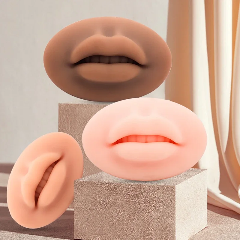 

Reusable Silicone Nude Open Mouth Lips Practice Skin Microblading PMU Beginner and Experienced Tattoo Tool 1pcs