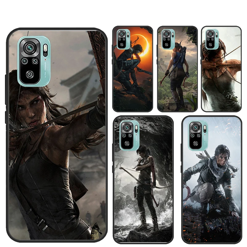 Tomb Raider Funda For Xiaomi Redmi Note 13 14 Pro 12 11 9 10 9S 10S 11S 12S Redmi 14C 10C 12C 13C Case