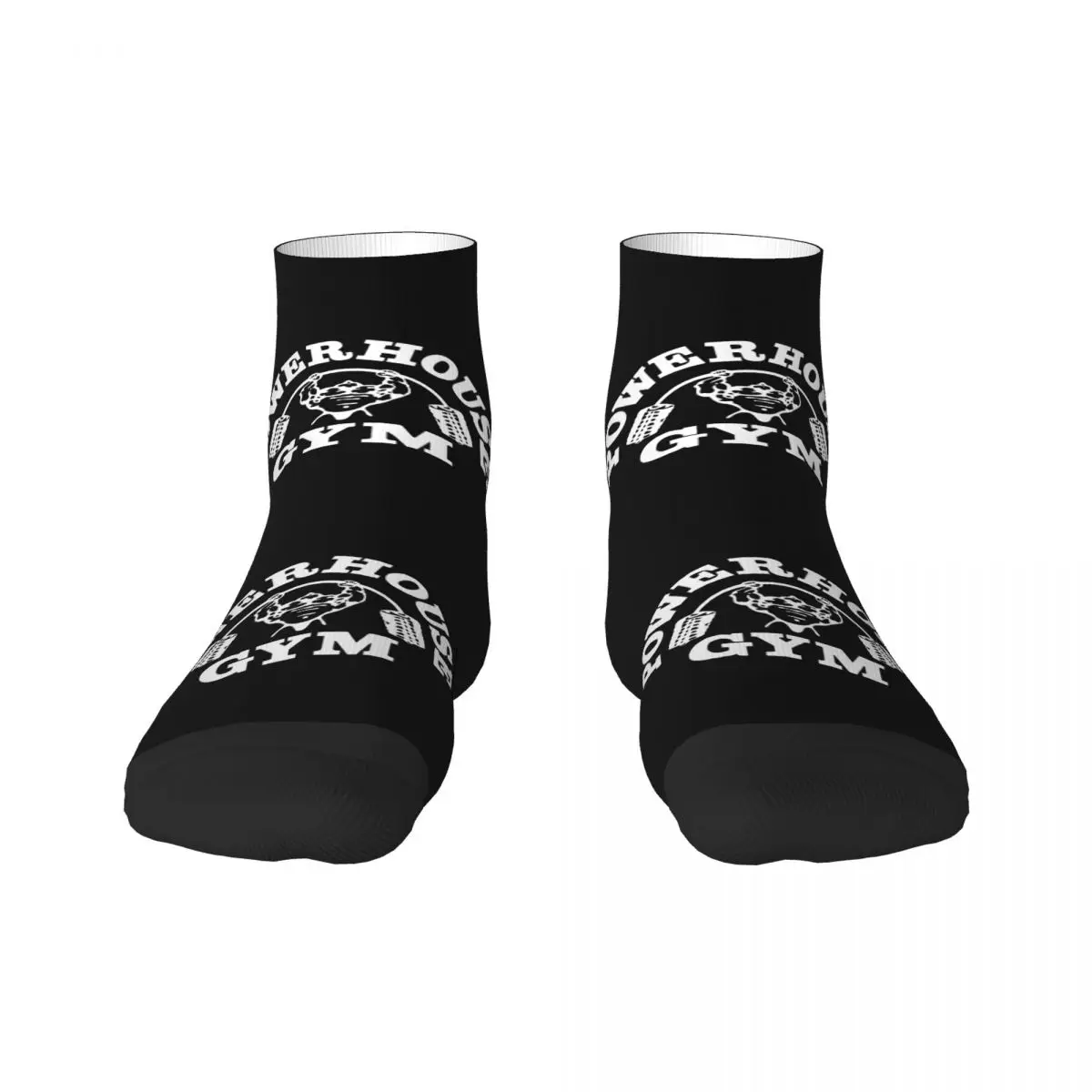 Funny Mens Powerhouse Gym Dress Socks Unisex Warm Breathbale 3D Printing Bodybuilding Fitness Muscle Crew Socks