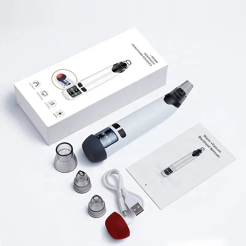 Latest Hot Selling Kin Care Tool Kit Rose Gold Vacuum Pore Cleaner Aten Blackhead Remover for Facial Skin Scrubber B Plugs