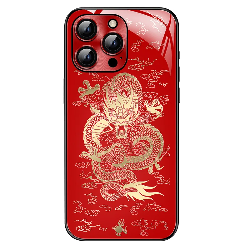 2024Dragon Year National Trendy Style Special Edition Apple15promaxPhone Case Advanced Senseiphone15proMobile Phone