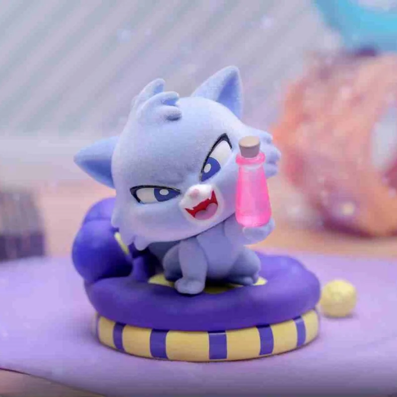 

Genuine Cat Party Blind Box Anime Character Mary Cat Lucifer Mini Doll Model Decoration Cute Handmade Toy Holiday Birthday Gift