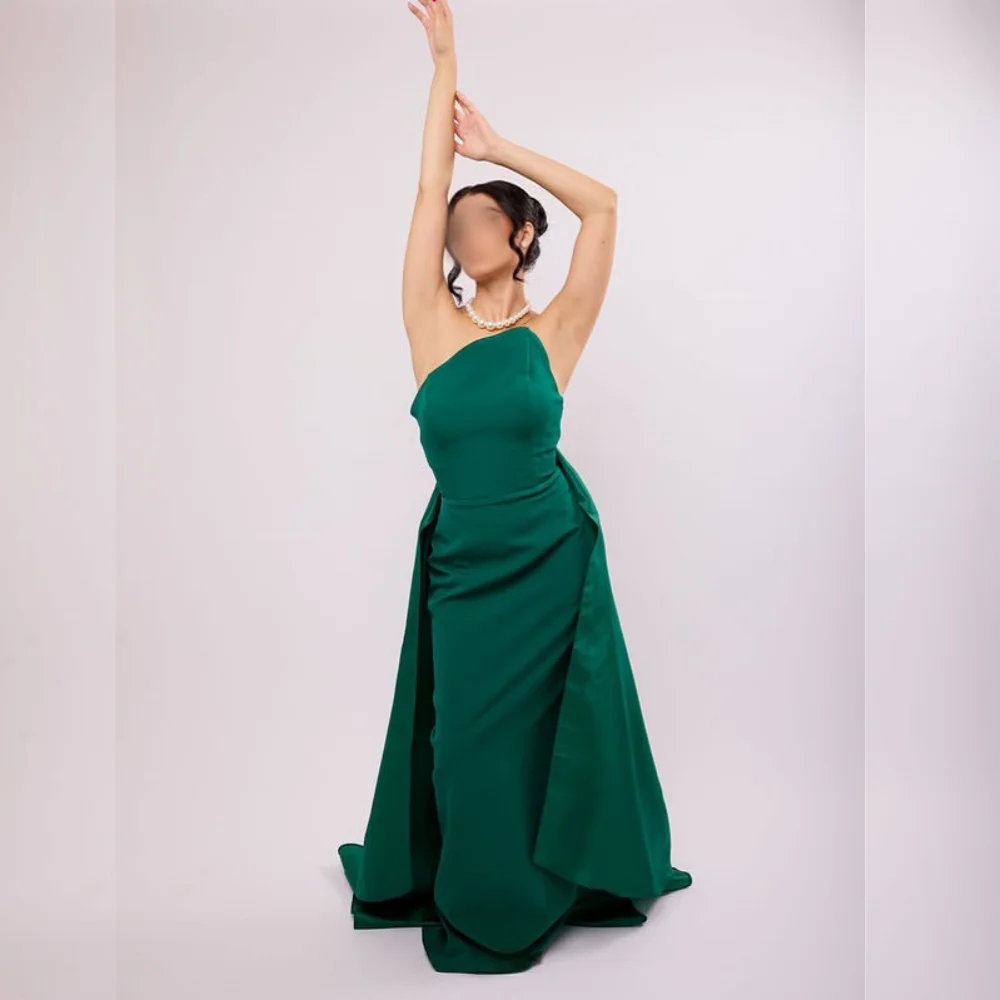 Sukienki na zamówienie bez ramiączek, proste, długie, eleganckie sukienki na specjalne okazje, na przyjęcia, wesela, sukienki wieczorowe damskie.