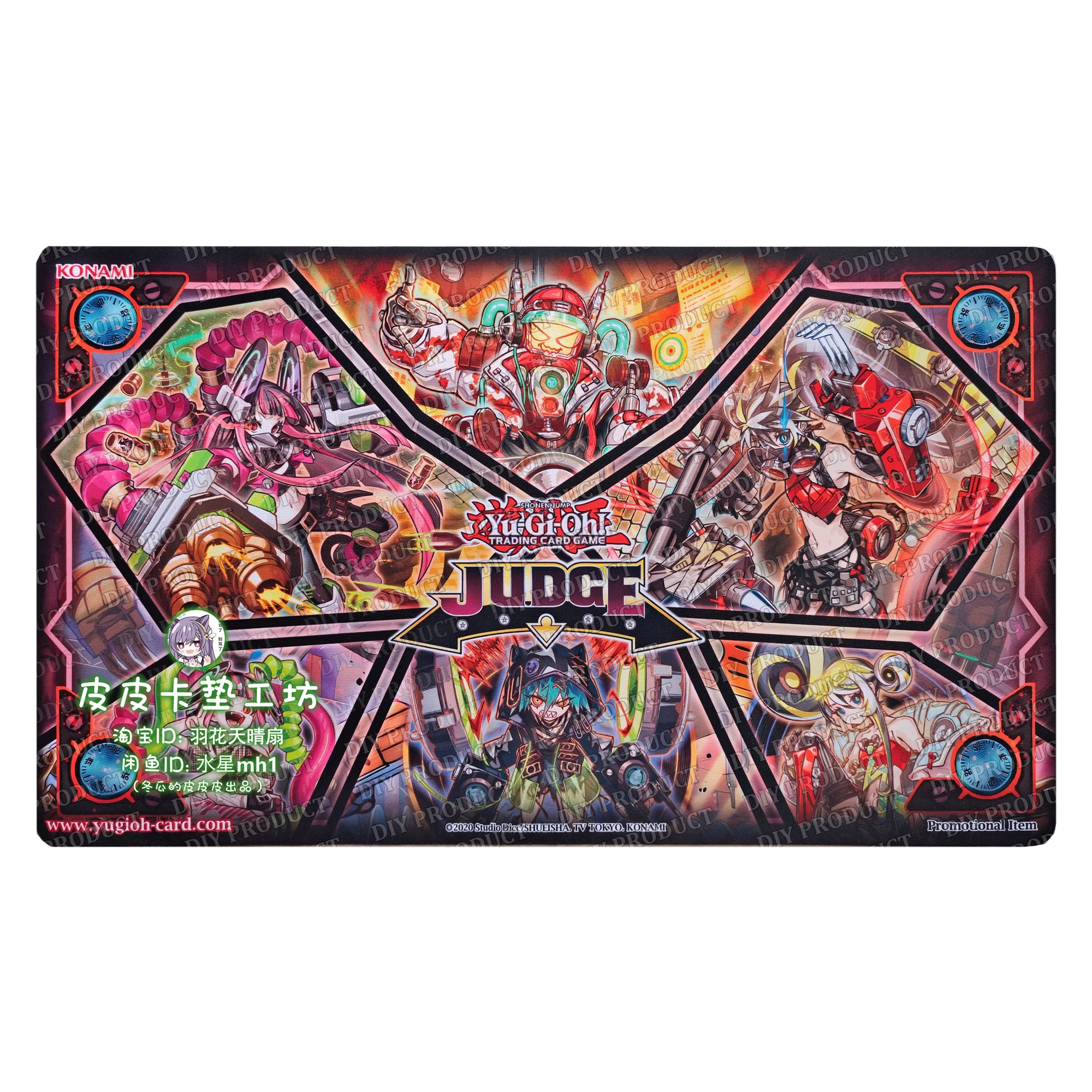 

600X350X2Mm Diy Yu-Gi-Oh! Killer Melody Card Battle Mat Ygokiller Melody Single Player Board Game Card Duel Plate Battle Mat