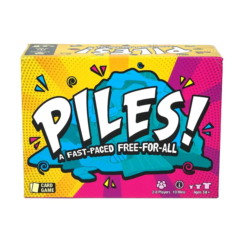 Piles Card Game Deck A Fast-paced Free For All Edition Borad Playing Games 2-8 Players