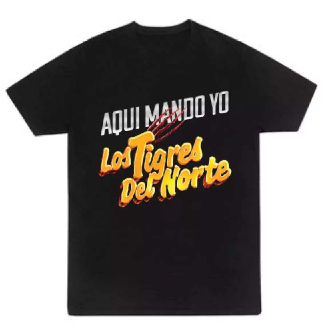 Los Tigres Del Norte Aqui Mando Yo T shirt S-5XL 2024 Grupo Firme Diss Tee