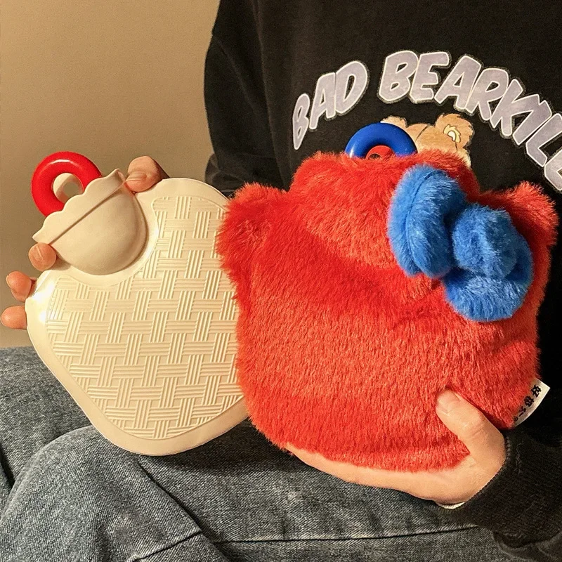 

Новый хит продаж, зимний согревающий живіт, горячий компресс, плюшевая грелка для рук, милая утолщенная сумка для теплой воды, грелка