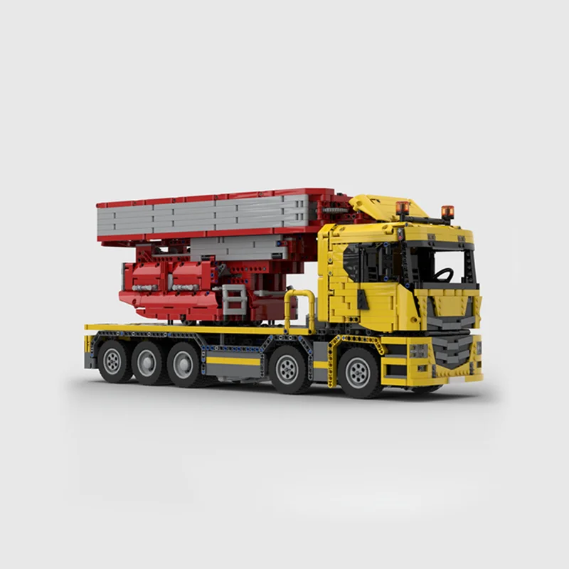 4871pcs MOC Scania R Bridge Inspection Vehicle Full Model Building Blocks Toy Architecture Christmas Gift Idea Education Brick