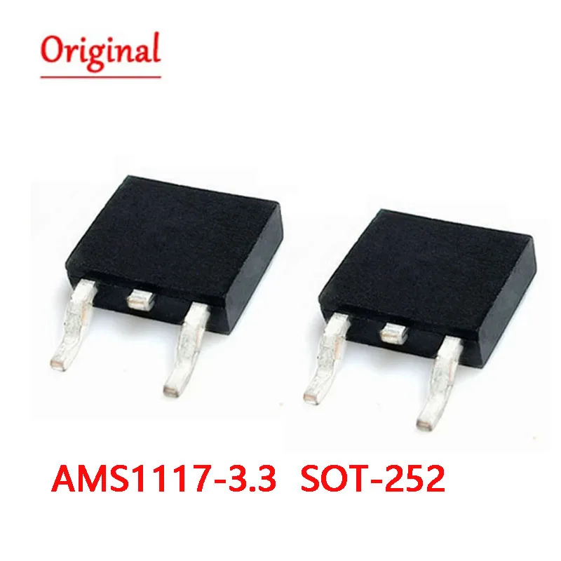 10pcs AMS1117-3.3 SOT-252 AMS1117 1117 3.3V 1A Voltage Regulator NEW