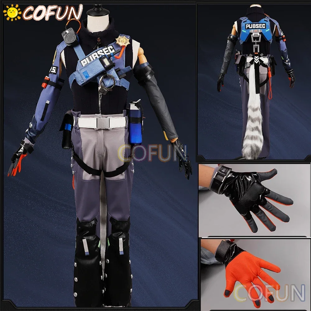 COFUN Anime Game Zenless Zone Zero Seth Lowell Cosplay Costume Criminal Investigation Team Uniform Man Carnival Party Suit with