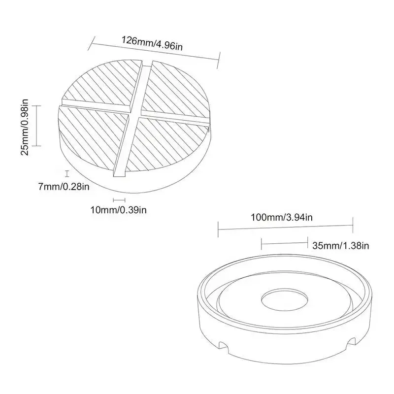 Car Lift Jack Stand Pads Black Rubber Slotted Floor Pad Frame Rail Adapte Auto SUV Van Pickup Lift Rubbers Jack Pads