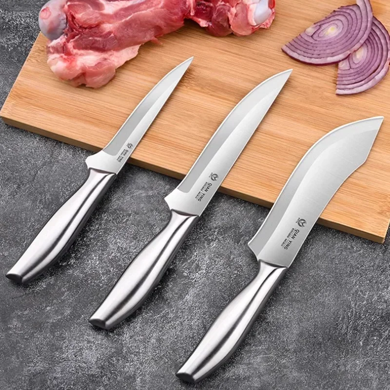 Meat cutting knife, butcher\'s pig killing knife, sharp bone shaving knife, pork cutting sharpknife, all steel kitchen knife