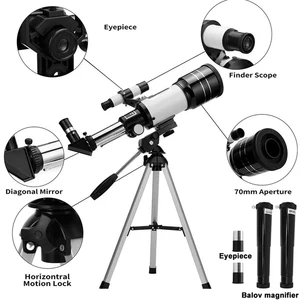 Telescópio astronômico profissional f30070, monocular, 150 vezes, zoom, hd, visão noturna, lua, estrela, observação de estrelas, azm70300 10 principais vendas monoculo visão noturna night vision - №5