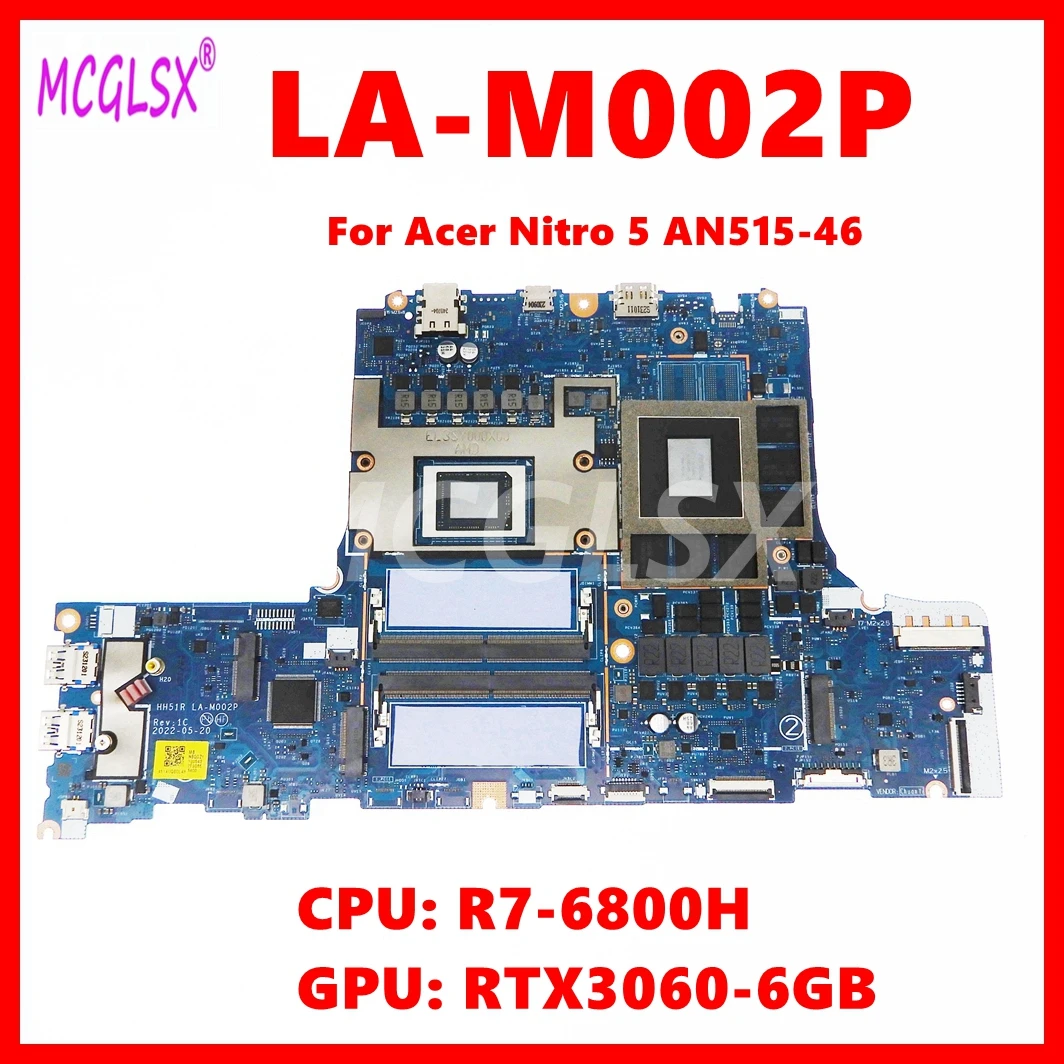 LA-M002P Notebook Mainboard For Acer Nitro 5 AN515-46 Laptop