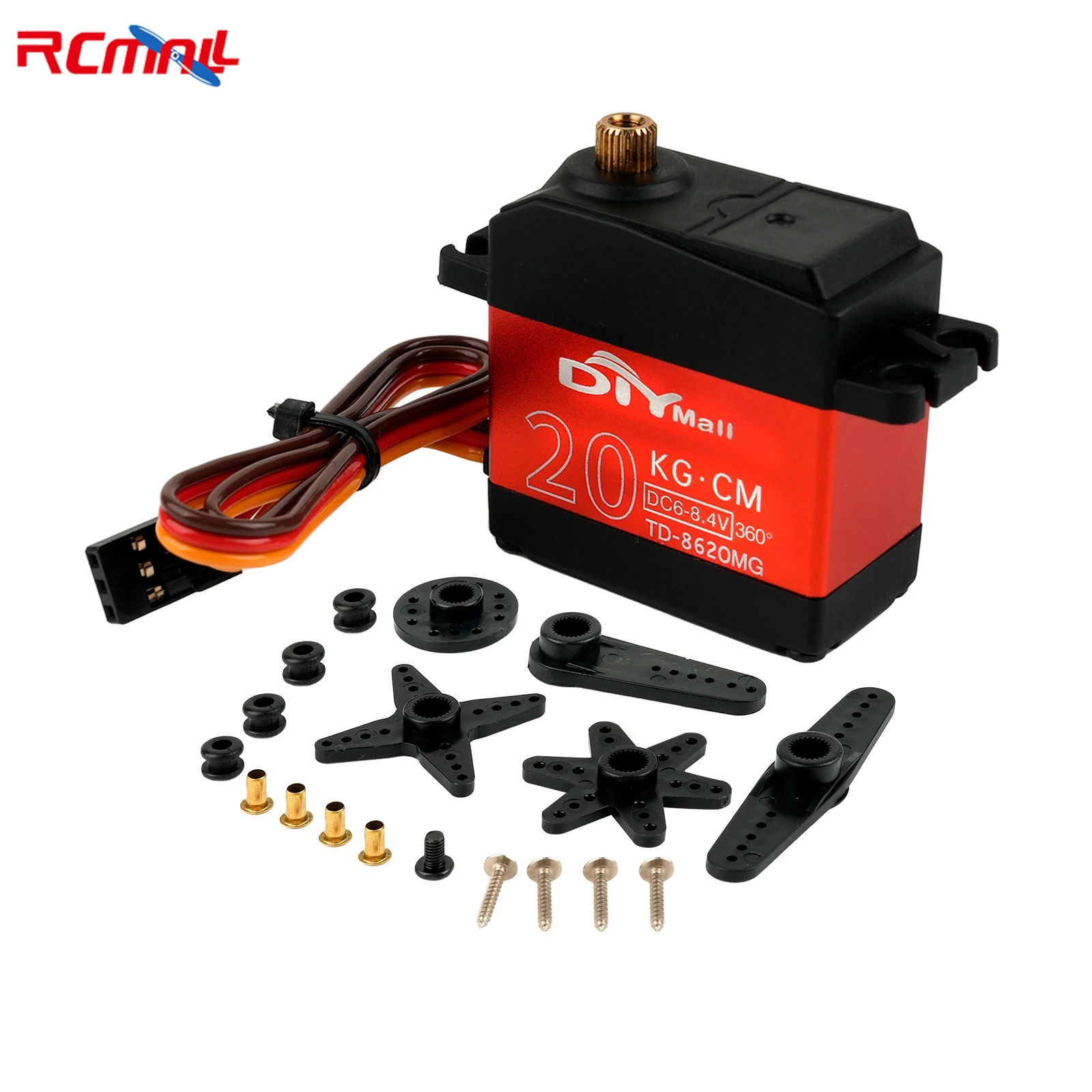 High Torque Digital Servo Full Metal Gear 15KG 20KG 25KG 30KG 35KG Carbon Brush Motor 180 270 360 Degree for RC Car Robotic Arms image 3