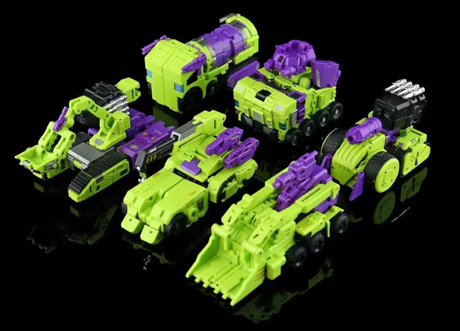 MICRO COSMOS Transformation MC-02 MC02 Devastator RIKI-OH Scrapper Hook Mixmaster DW Cartoon Action Figure