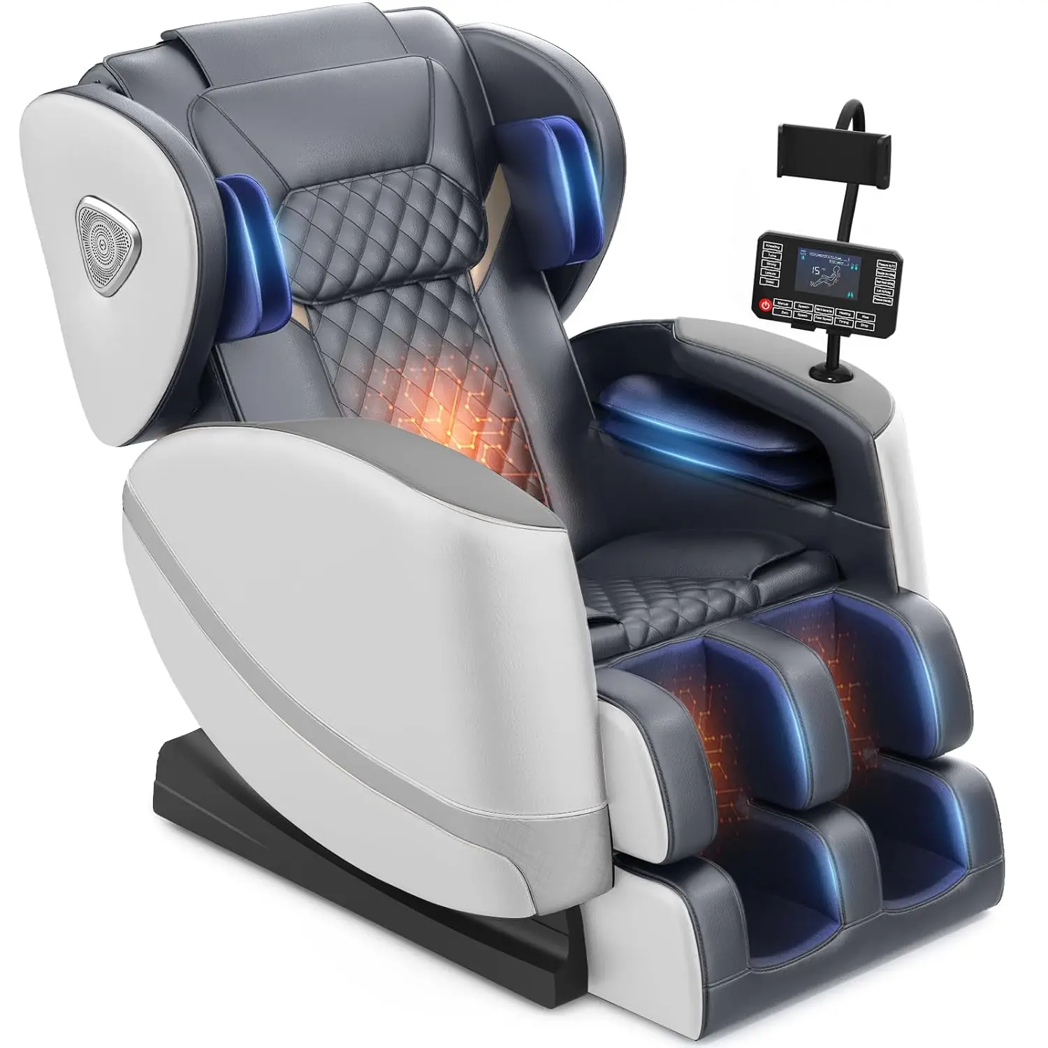 2026 Massage Chair Full Body, Zero Gravity Massage Chair with 10 Fix Rollers, Airbags, Heating, Foot Massage, Auto, Customized