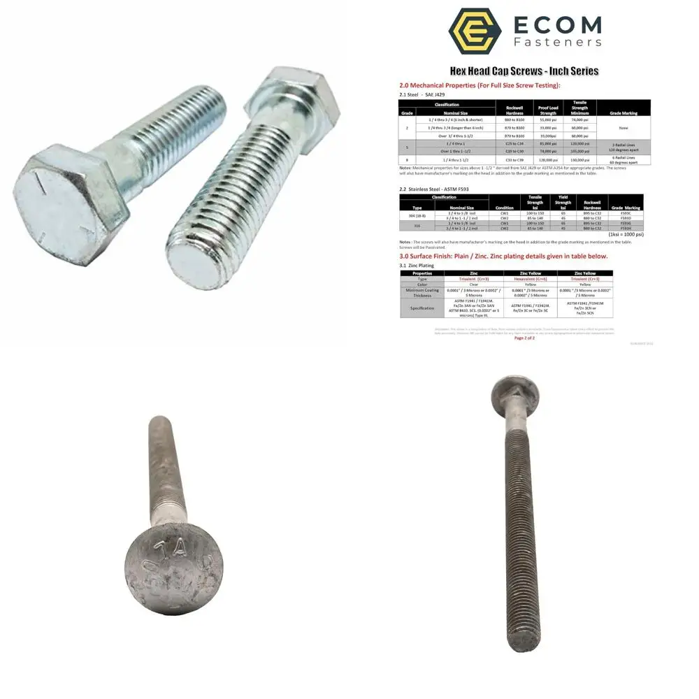 

Оцинкованные винты с шестигранной головкой класса 5, 3/8-16 x 1-1/2 дюйма, грубая резьба, частичная резьба, 100 шт., длина резьбы 1 дюйм